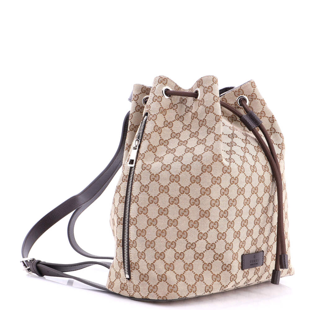 Gucci Drawstring Backpack Gg Canvas #249162G13B - Picture 2 of 8